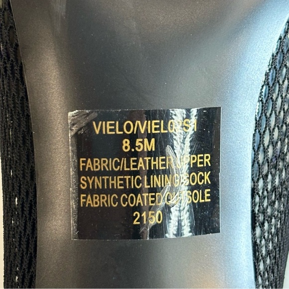 STEVE MADDEN Sz 8.5 Vielo Heels Mesh Wrapped Back Zipper Pointy Toe Black Suede - Picture 10 of 10